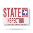 thumbnail image 1 of Texas State Inspection Vinyl Decal 2 Pack of 18 Inch x 24 Inch Weatherproof Heavy-Duty Adhesive Backing | Auto Services, Reliable Checks, Affordable Pricing | Made in USA, 1 of 6