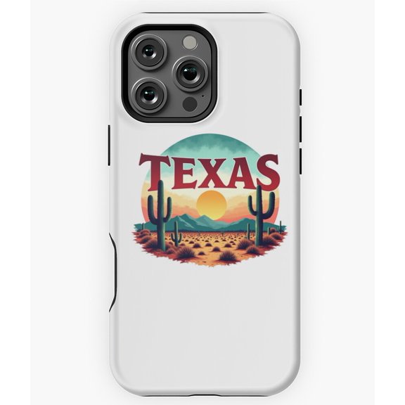 Texas State Lone Star Vintage Map Phone Case for iPhone 16 15 14 13 12 11 Pro Max