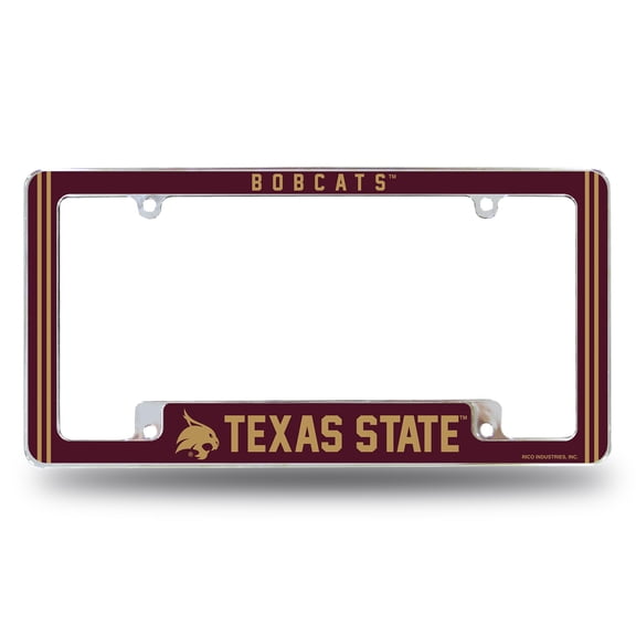 TEXAS STATE ALTERNATE DESIGN ALL OVER CHROME FRAME