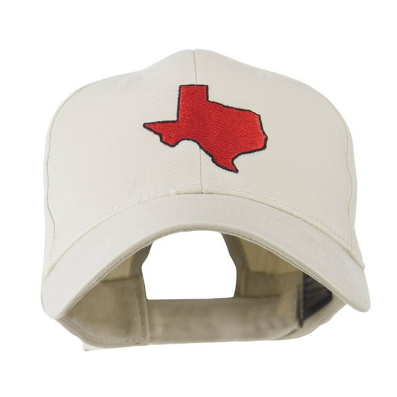 Texas State Outline Embroidered Cap - Stone OSFM