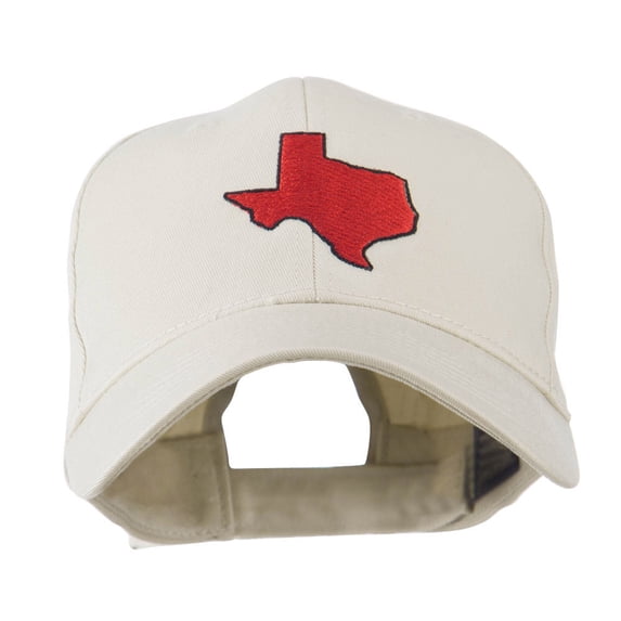 Texas State Outline Embroidered Cap - Stone OSFM