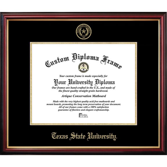 Texas State Petite Diploma Frame