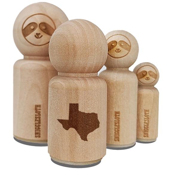 Texas State Silhouette Rubber Stamp for Scrapbooking Crafting Stamping - Medium 1 Inch