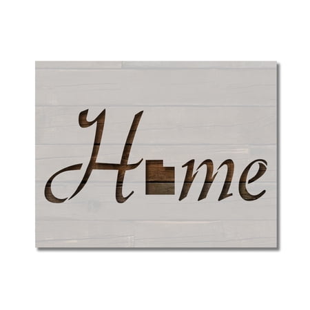 Texas State Stencil Home Love Template Reusable 8.5 x 11 for Painting on Walls, Wood, Etc. By Stencilville