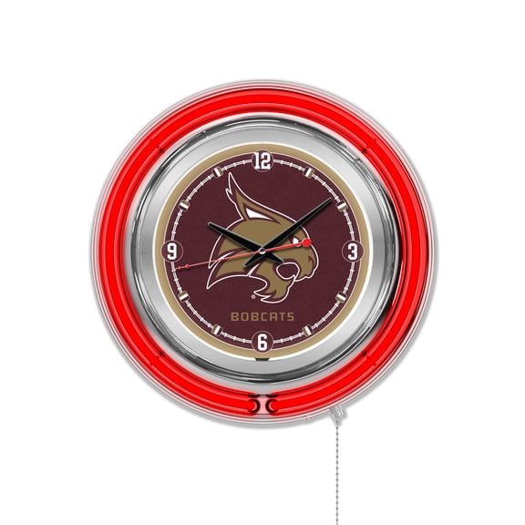 Texas State University 15" Double Neon Wall Clock
