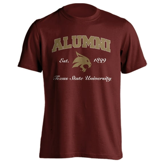 Texas State University Bobcats Alumni Proud Graduate Short Sleeve T-Shirt