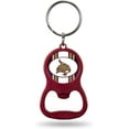 thumbnail image 1 of Texas State University Bobcats Premium Solid Metal Bottle Opener Keychain, Key Ring, Team Color, 1 of 1
