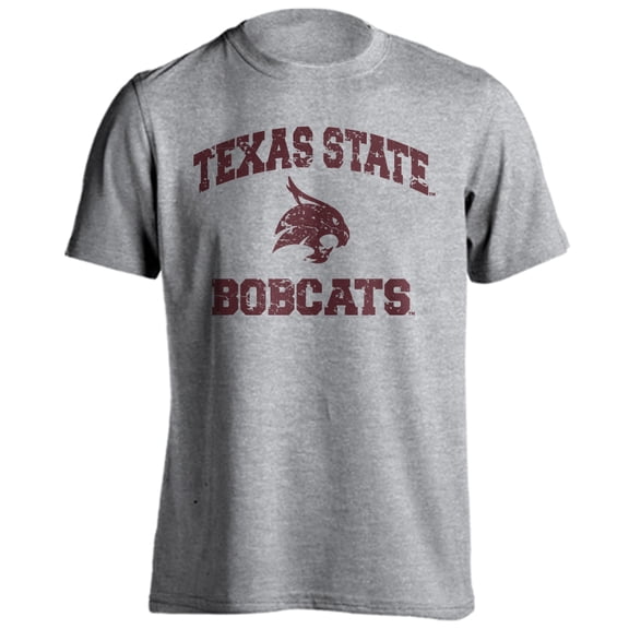 Texas State University Bobcats TXST Distressed Retro Short Sleeve T-Shirt