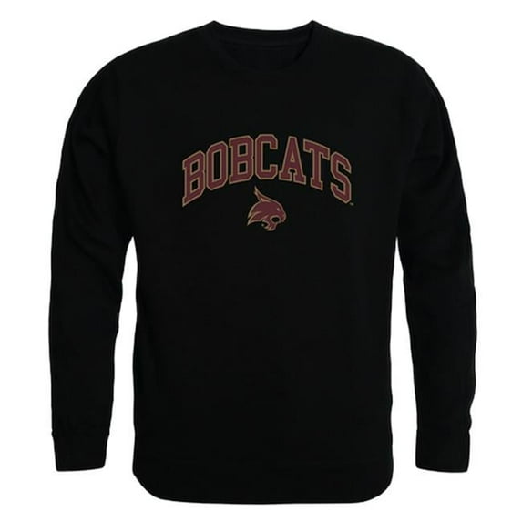 Texas State University Campus Crewneck T-Shirt, Black - 2XL
