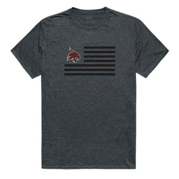 Texas State University Flag T-Shirt, Heather Charcoal 2 - 2XL