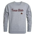 thumbnail image 1 of Texas State University Mens Script Crewneck T-Shirt, Heather Gray - Extra Large, 1 of 1