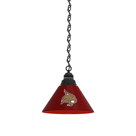Texas State University Pendant Light with Black Fixture