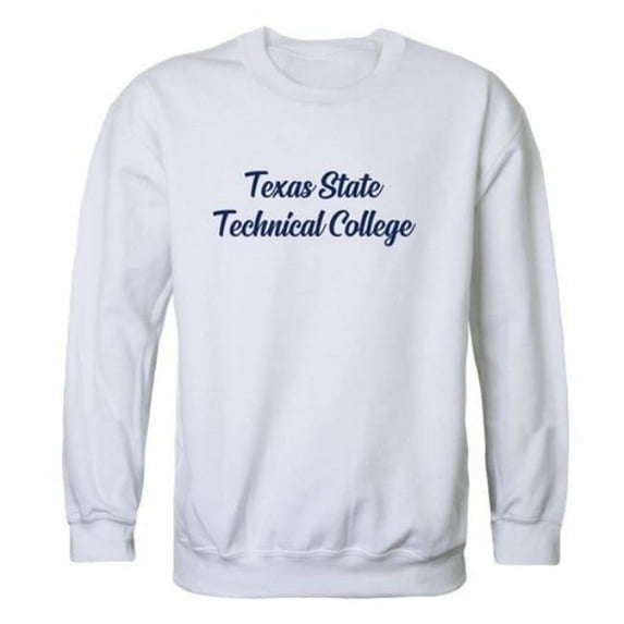 Texas State University Technical Script Crewneck Sweatshirt, White - Large