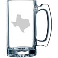 thumbnail image 1 of Texas States Etched 25oz Beer Mug, 1 of 1