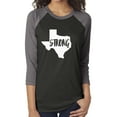 thumbnail image 1 of Texas Strong Unisex 3/4 Sleeve Baseball Raglan Tee, 1 of 1