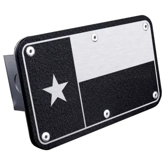 Texas Subdued Flag Rugged Black Class III Trailer Hitch Plug Officially Licensed