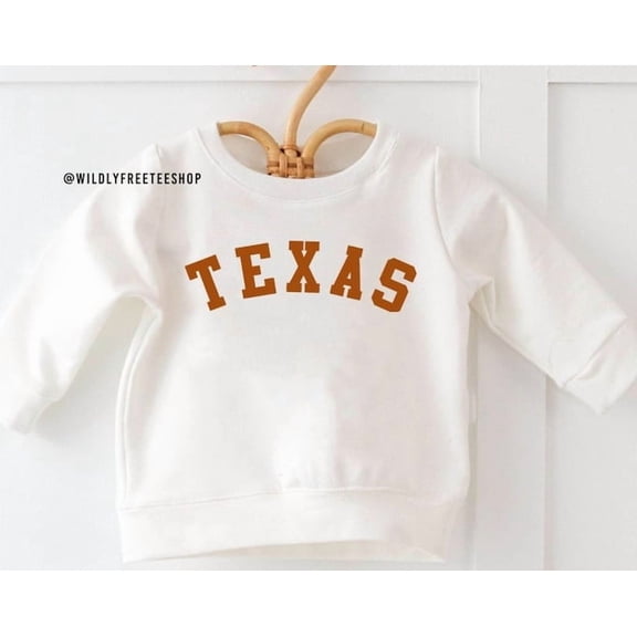 Texas Sweatshirt: Unisex Toddler State Shirt, Sweatshirt Size S-5Xl