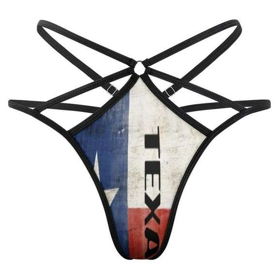 Texas Symbol Open Type Women's Panties Crotch Opening G-strings Thongs Lingeries Underwear