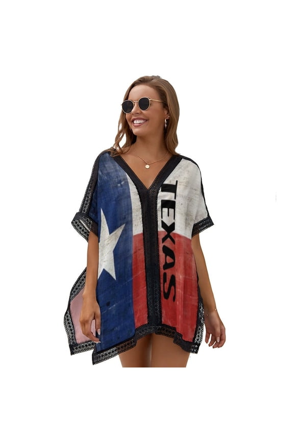 Texas Symbol Women's Swimsuit Coverup Summer Beach Cover Up Bathing Suit Dress