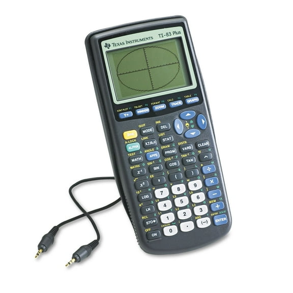 Texas TI-83 Plus 8-Line 10-digit Advanced Graphic Scientific Calculator Aluminum Gray