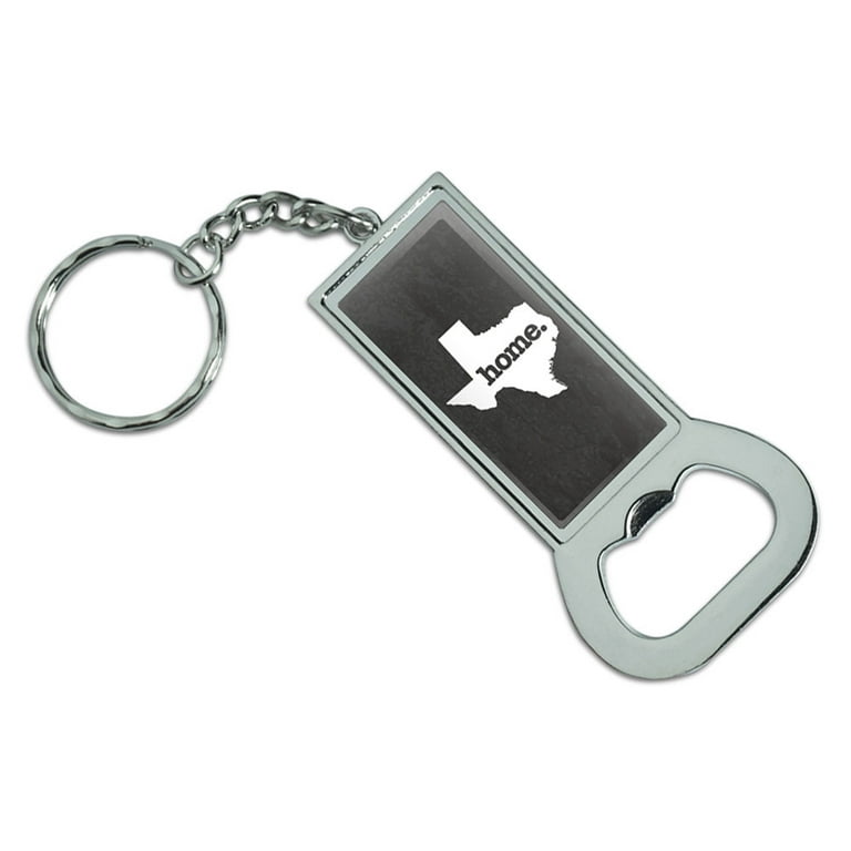 Texas bottle outlet opener keychain