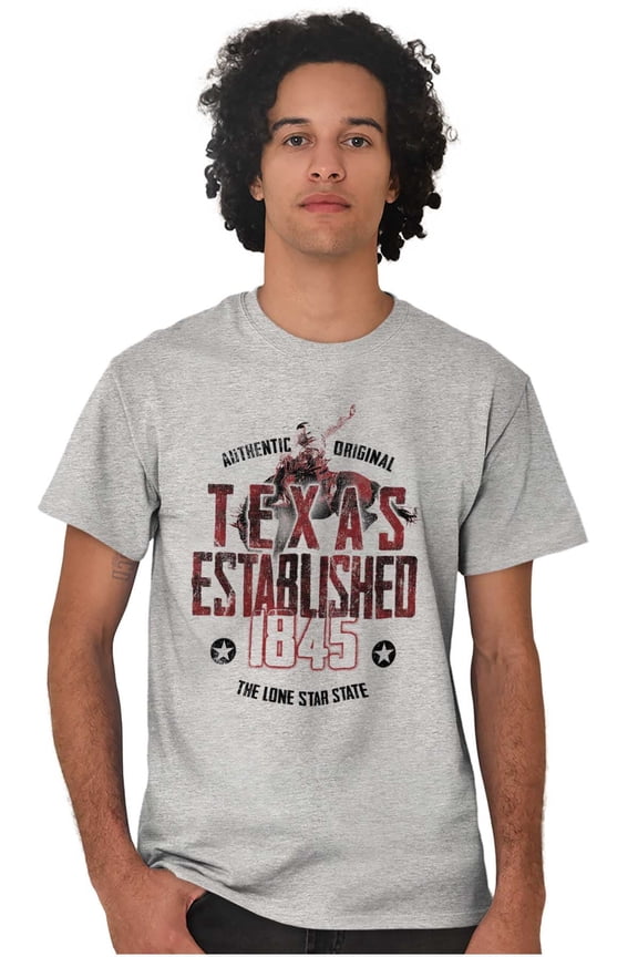 Texas TX Lone Star Rodeo Adventure Men's Graphic T Shirt Tees Brisco Brands M
