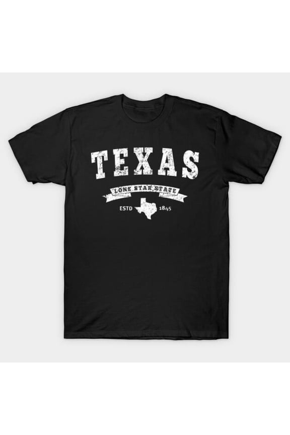 Texas TX Postal Abbreviation Lone Star State Pride Graphic Unisex T-Shirt Y1823, Up to Size 5XL