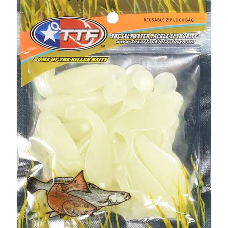 Texas Tackle Factory 2 Shad Killer Softbait - Glow - 18 Baits