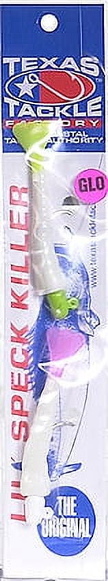 Texas Tackle Factory Speck Killer Softbait, Glow Chartreuse Glow Pink