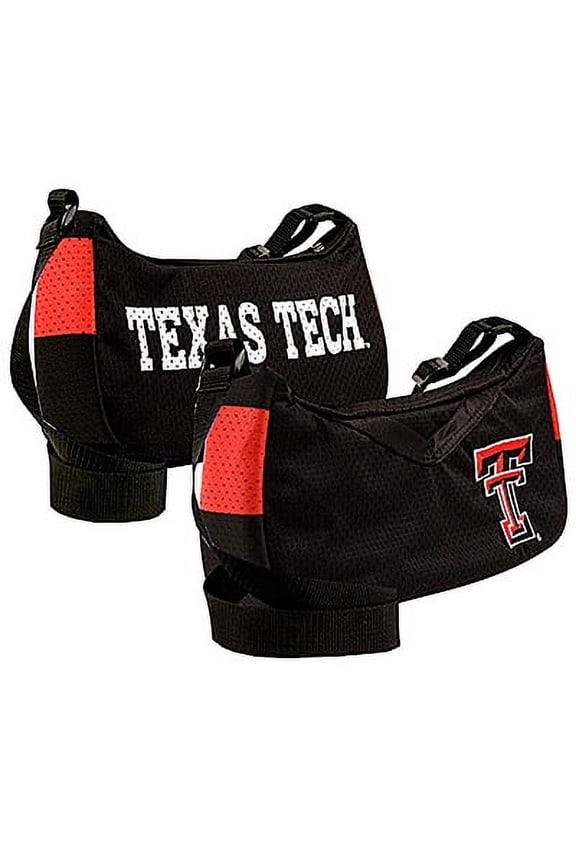 Texas...Tech Black Jersey Material Purse Handbag, 12 x 7 x 3