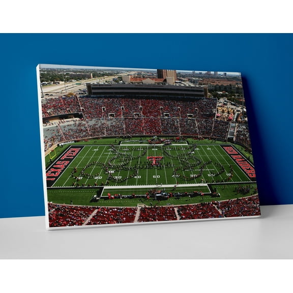 Texas Tech Football Stadium Poster or Canvas Wall Art