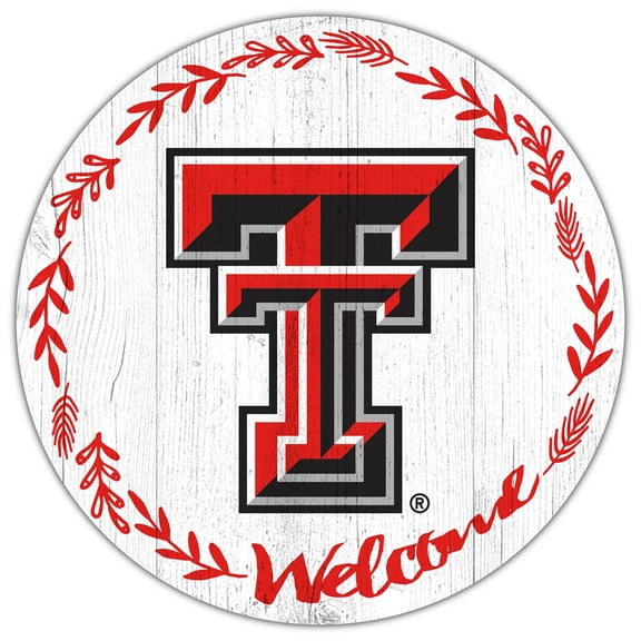 Texas Tech Red Raiders 12" Welcome Circle Sign