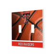 thumbnail image 1 of Texas Tech Red Raiders Basketball Design Double Toggle Light Switch Plate, 1 of 4