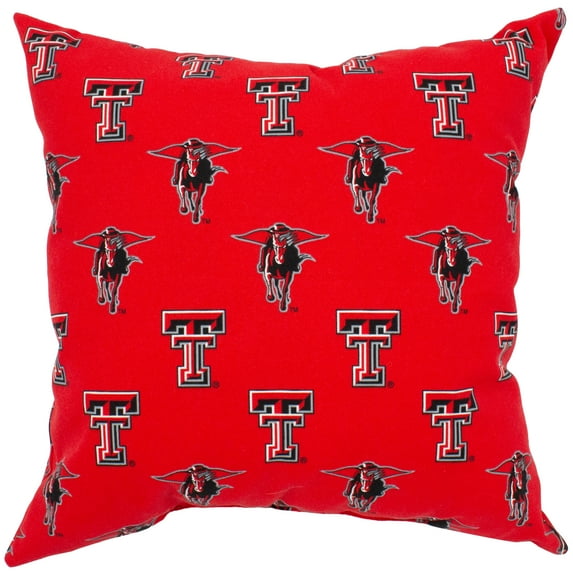 Texas Tech Red Raiders College Covers Indoor or Outdoor Decorative Pillow 16 in x 16 in