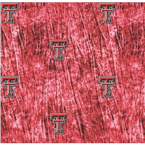 Texas Tech Red Raiders Cotton Fabric by the Yard – Officially Licensed Texas Tech University Quilting Fabric, 100% Cotton for Sewing & Crafts by Sykel