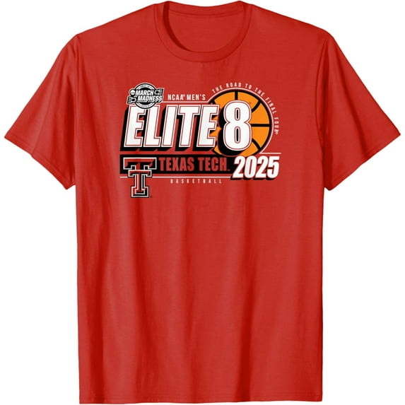 Texas Tech Red Raiders Elite 8 2025 Men'S Dunk Vintage T-Shirt