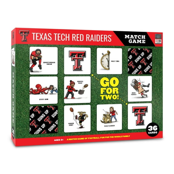 Texas Tech Red Raiders Licensed Memory Match Game