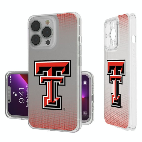 Texas Tech Red Raiders Linen Logo iPhone Clear Case