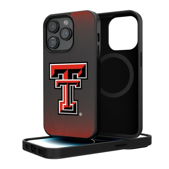Texas Tech Red Raiders Linen Logo iPhone Magnetic Bump Case