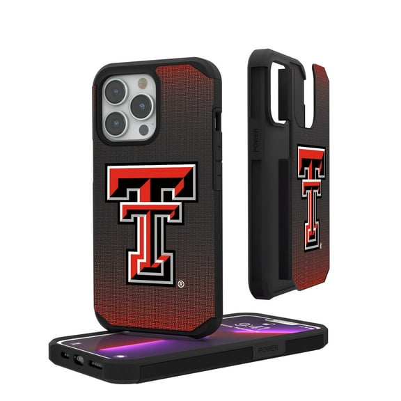Texas Tech Red Raiders Linen Logo iPhone Rugged Case