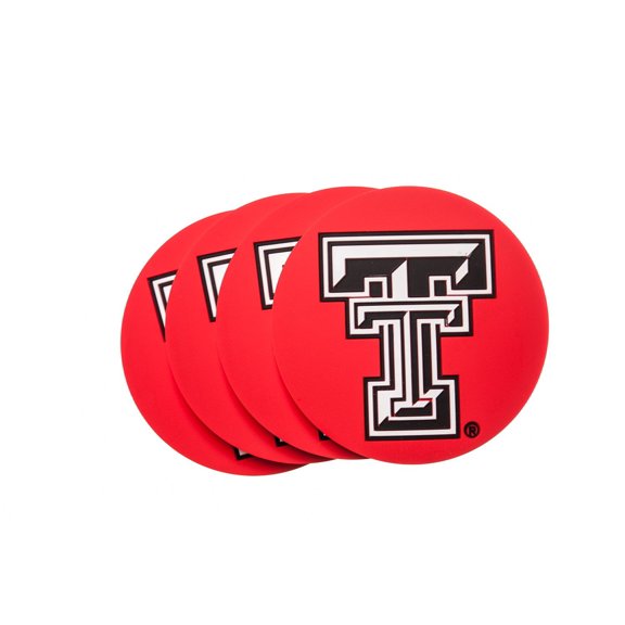 Texas Tech Red Raiders PVC 4-Pack Coaster Set