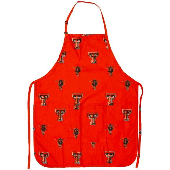 Texas Tech Red Raiders Tailgating or Grilling Apron With 9" Pocket, Fully Adjustable