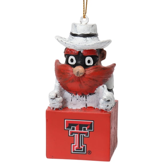 Texas Tech Red Raiders Tiki Mascot Ornament