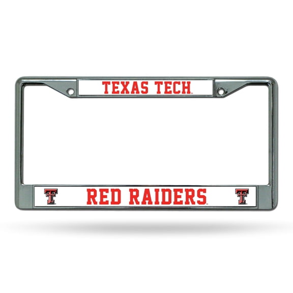 Texas-Tech-Raider's Car Frame - Chrome Metal License Plate Frame