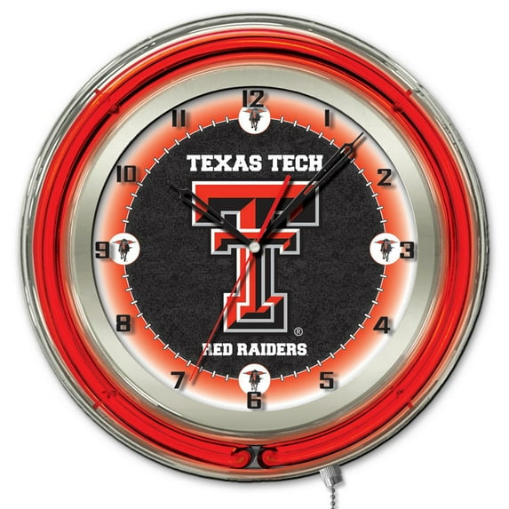 Texas Tech Red Raiders 19" Neon Wall Clock