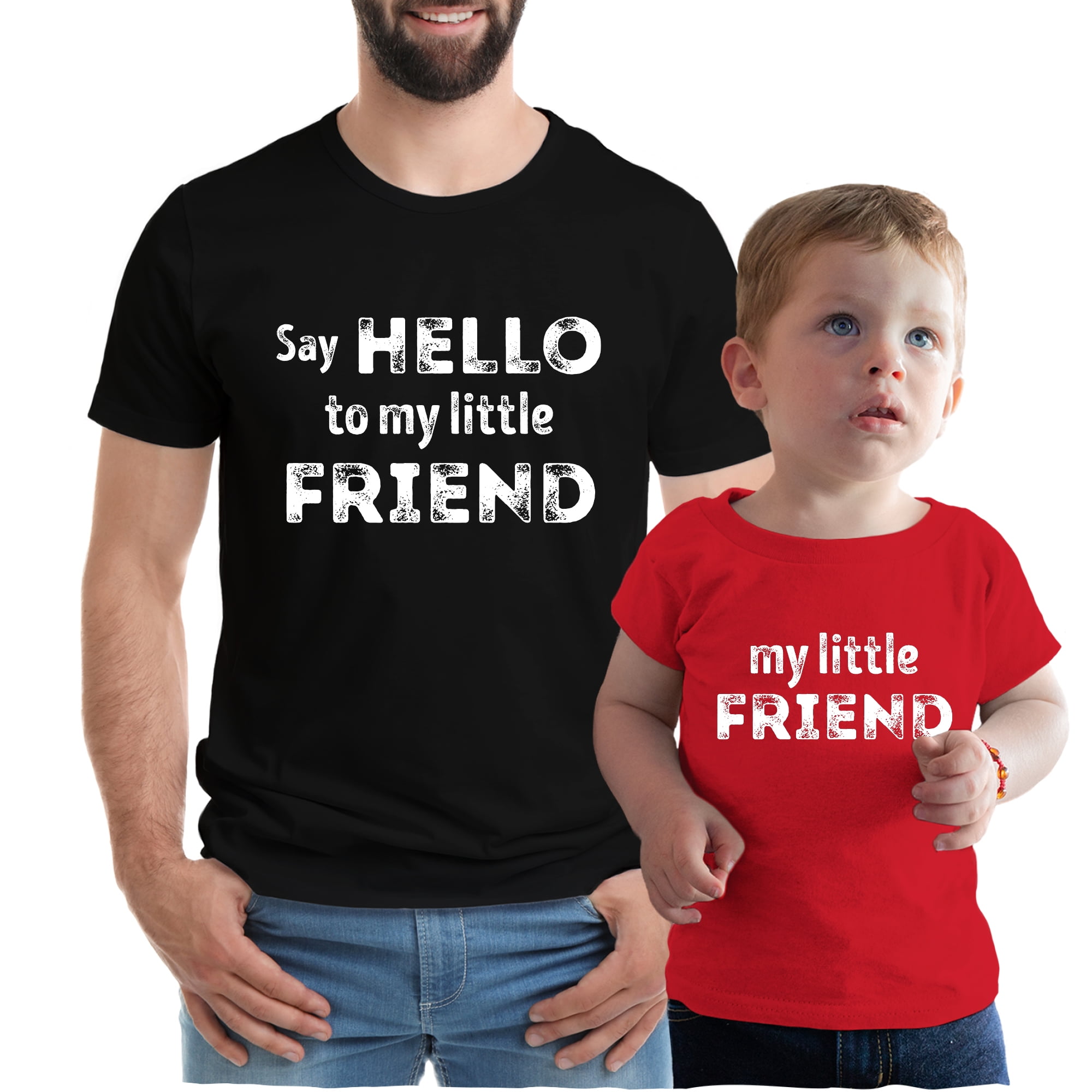 Texas Tees, Daddy and Son Matching Clothes, Father Son Shirt, Red Little  Friend & Say Hello 