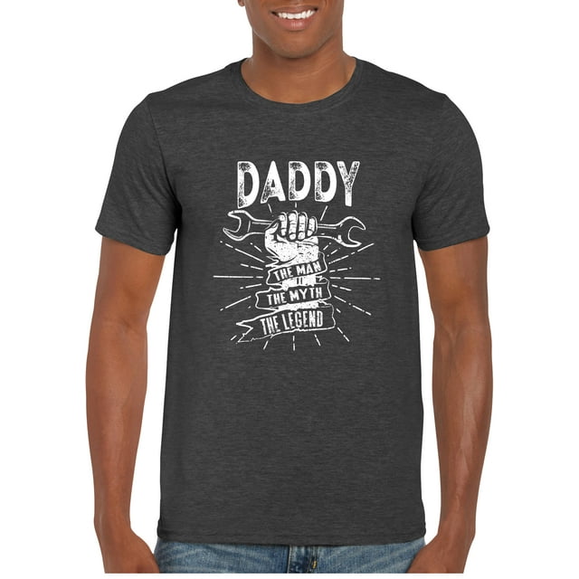 Texas Tees, Man Myth Legend Tshirt, Daddy Shirts for Men, Daddy, Man Myth Legend - Gray