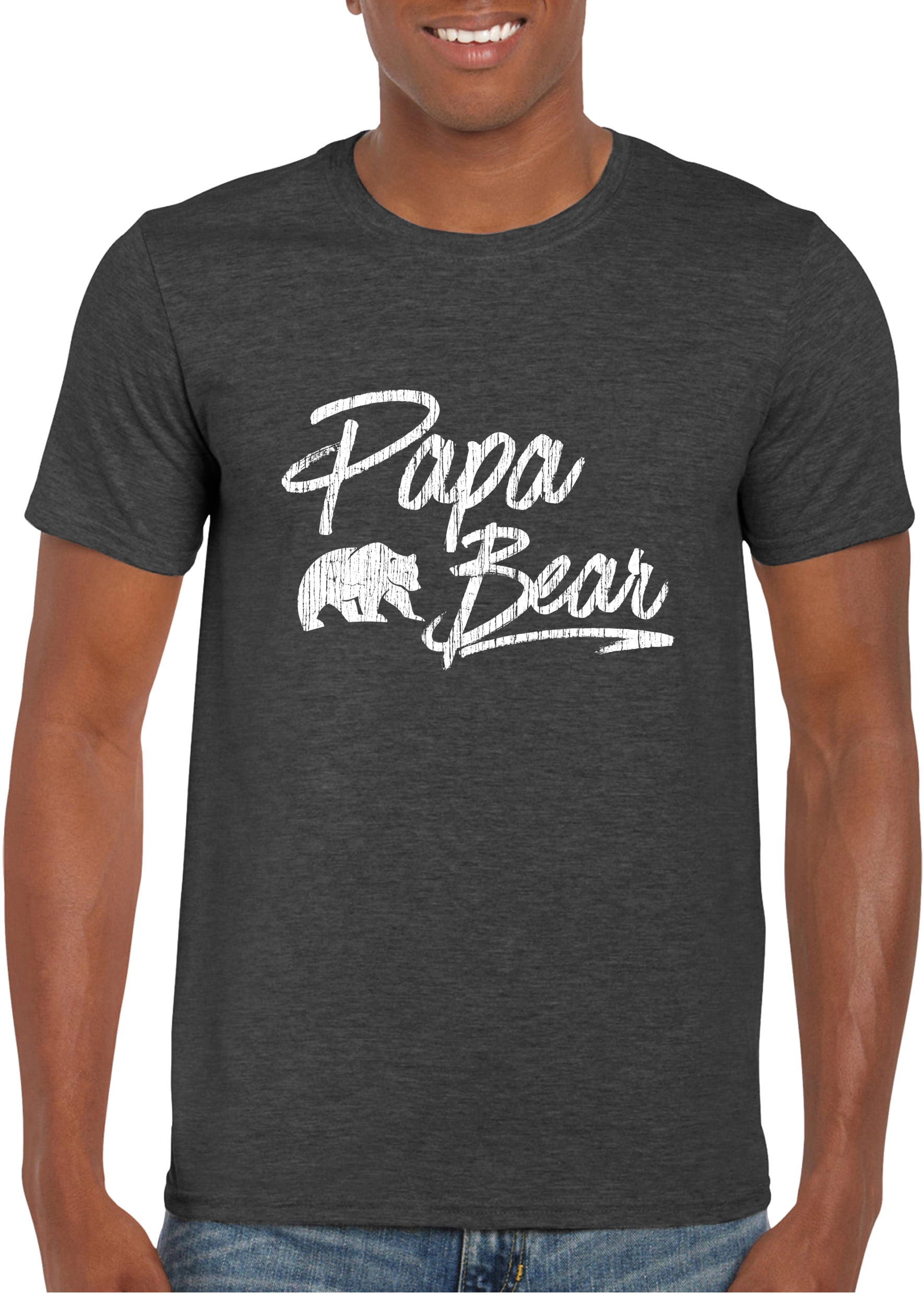 Personalized Papa/Grandpa Cool And Awesome Bear T-shirt - Personal