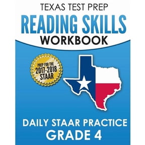 TEXAS TEST PREP Reading Skills Workbook Daily STAAR Practice Grade 4: Preparation for the STAAR Reading Assessment, (Paperback)