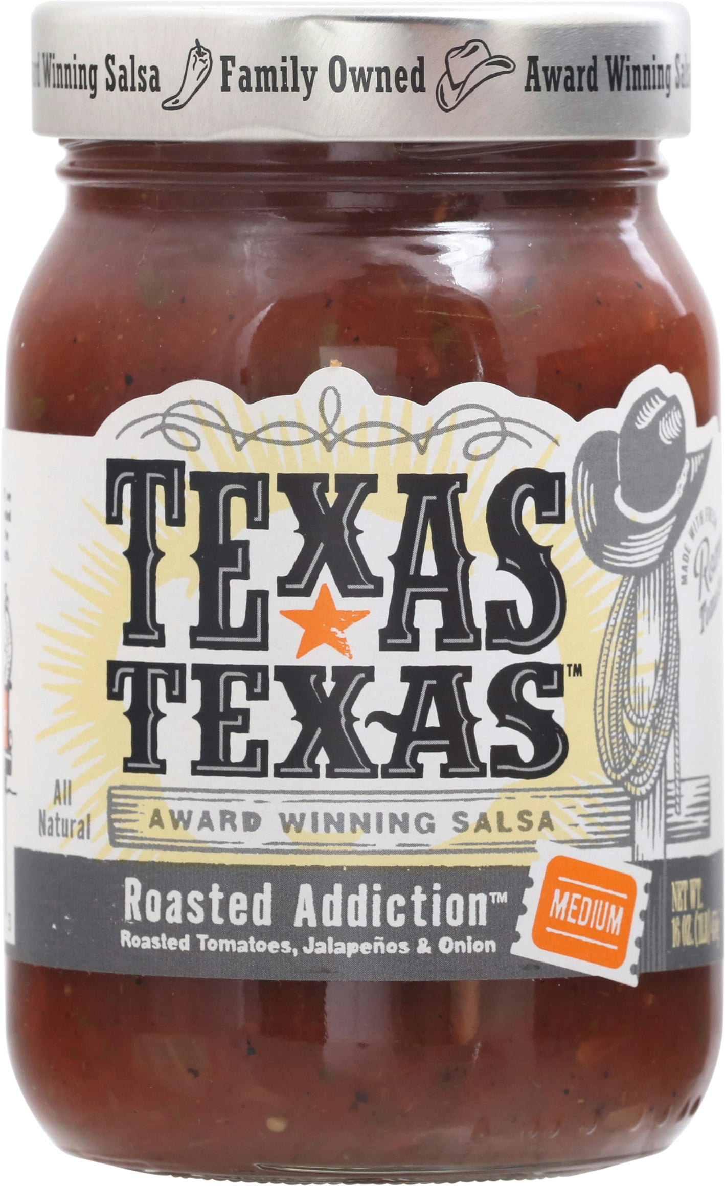 Texas Texas Salsa Roasted Addiction 16 oz (Pack Of 6)